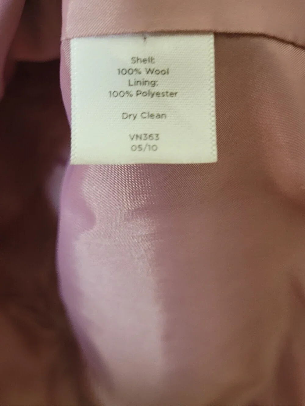 Talbots Pink Wool Blazer 12